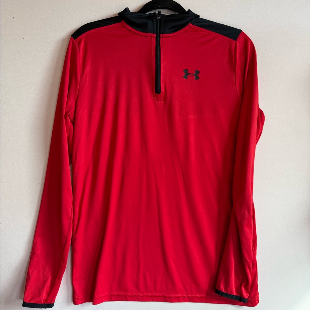Under Armour Dri fit Red and Black Top